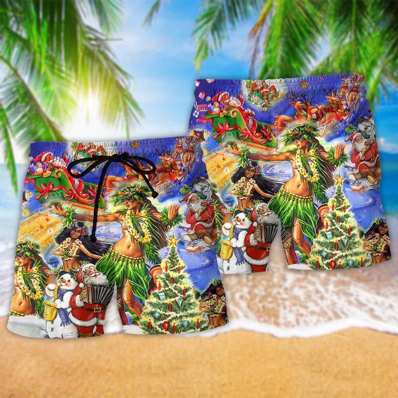 Hawaii The Aloha Merry Christmas Beach Short