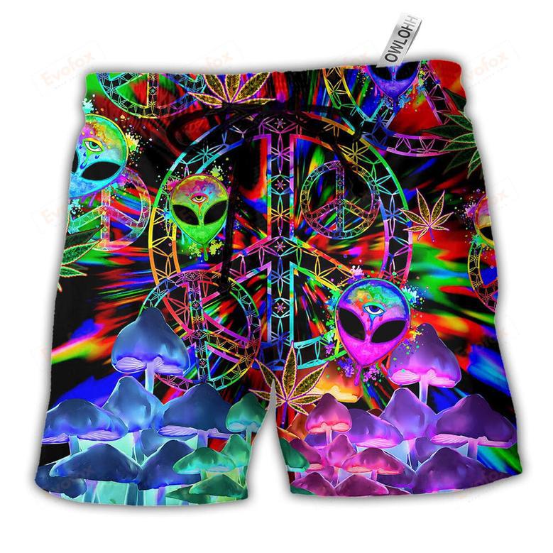 Hippie Alien Peace Color Stunning Beach Short