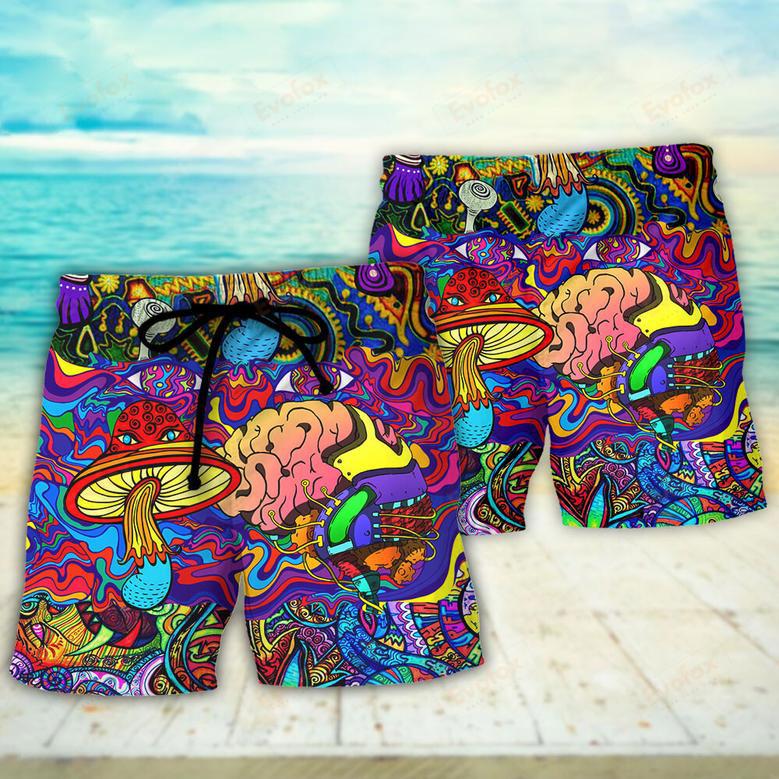 Hippie Mushroom Colorful Lover Beach Short