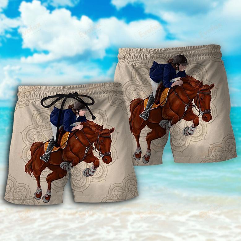 Horse Riding Cool Life Beach Short