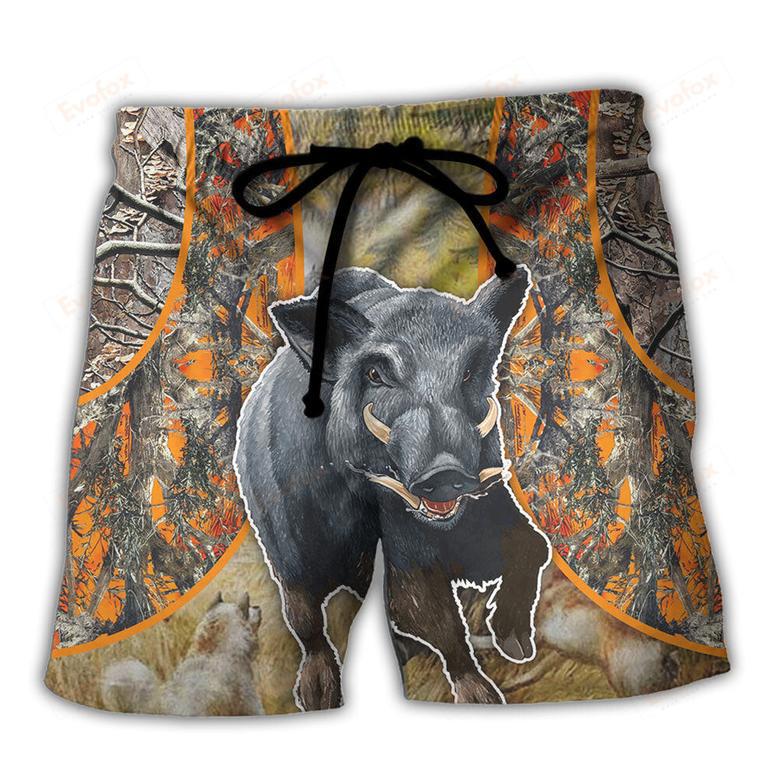 Hunting Hog Hunting Camo Beach Short