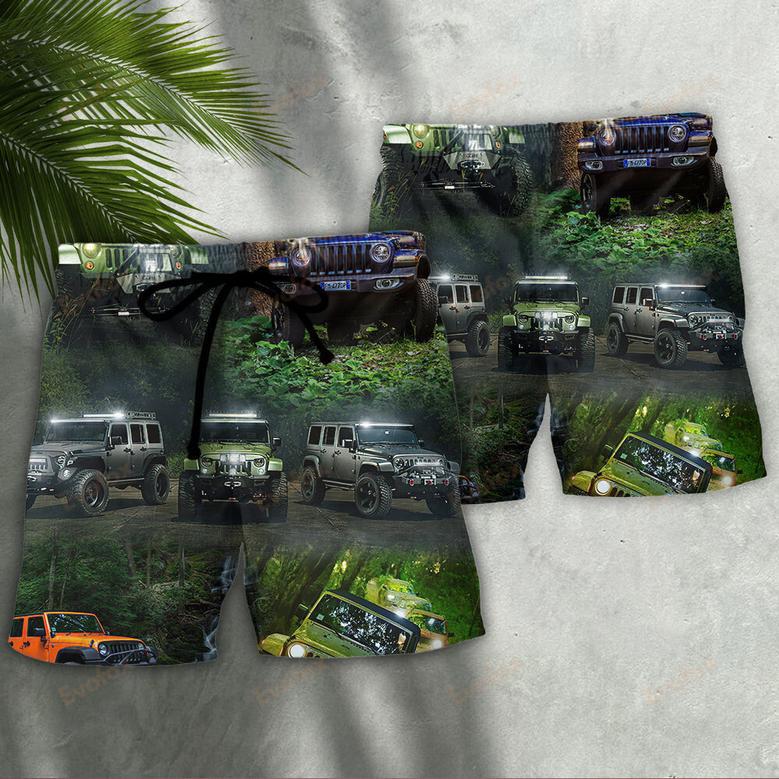 Jeep Dark Jungle Jeep Beach Short