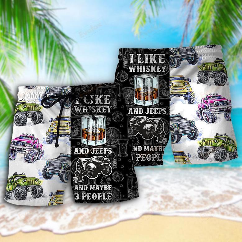 Jeep I Like Whiskey And Jeeps Beach Short