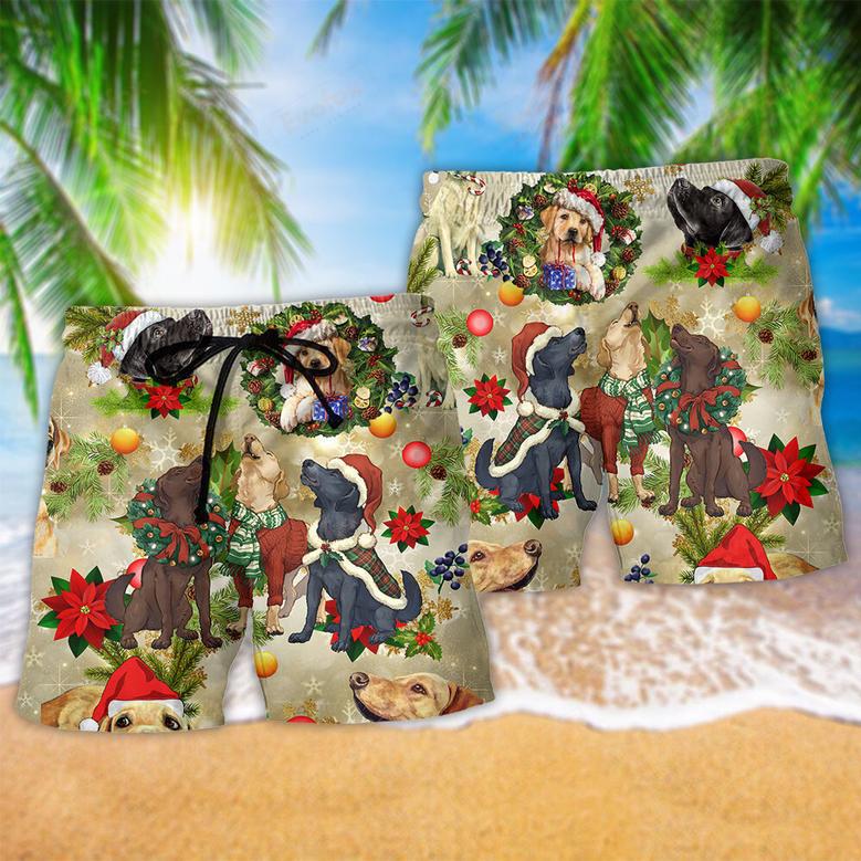 Labrador Retriever Xmas Is Better With Labrador Retriever Beach Short