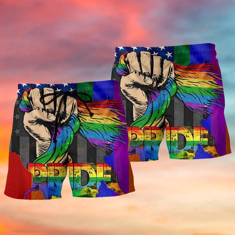 LGBT Hand Love Is Love Beach Short