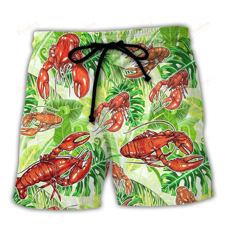 Lobster Be Yourself Although If You Can Be A Lobster Definitely Be A Lobster Tropical Vibe Amazing Style Beach Short