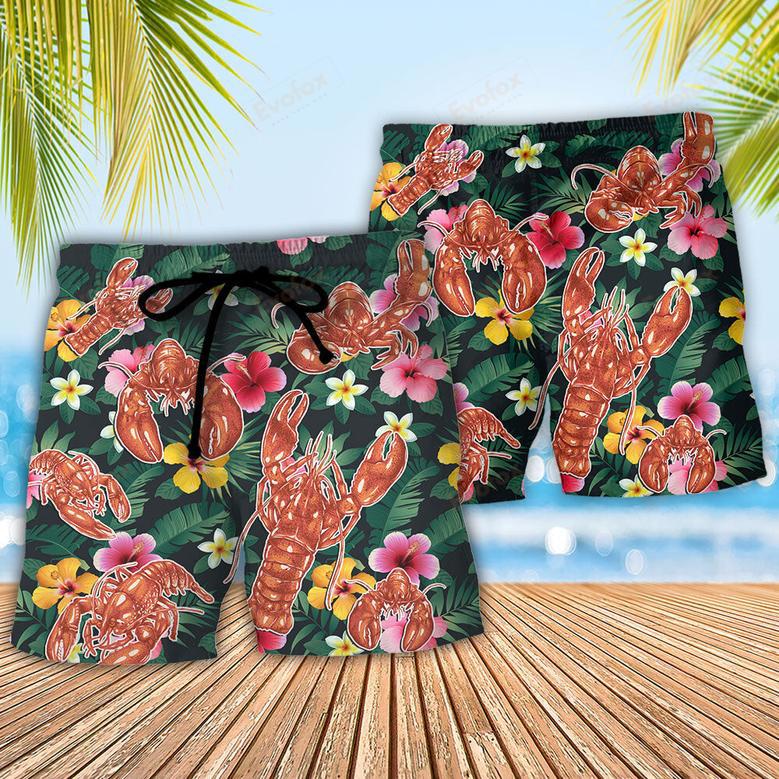 Lobster Darling It's Our Anniversary Keep Calm And Draw The Butter Tropical Vibe Amazing Style Beach Short