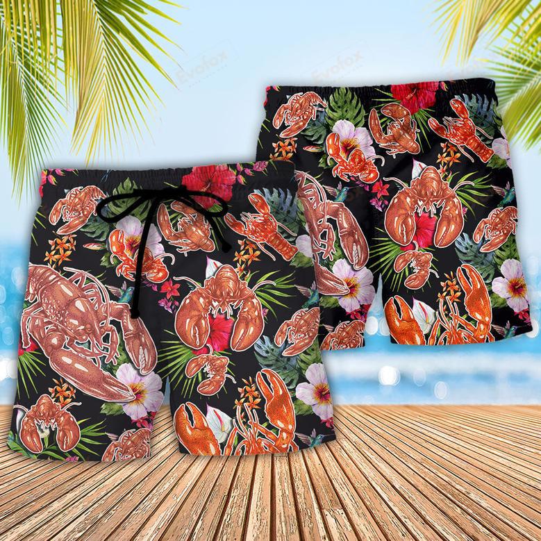 Lobster Queen Of The Ocean Tropical Vibe Amazing Style Beach Short