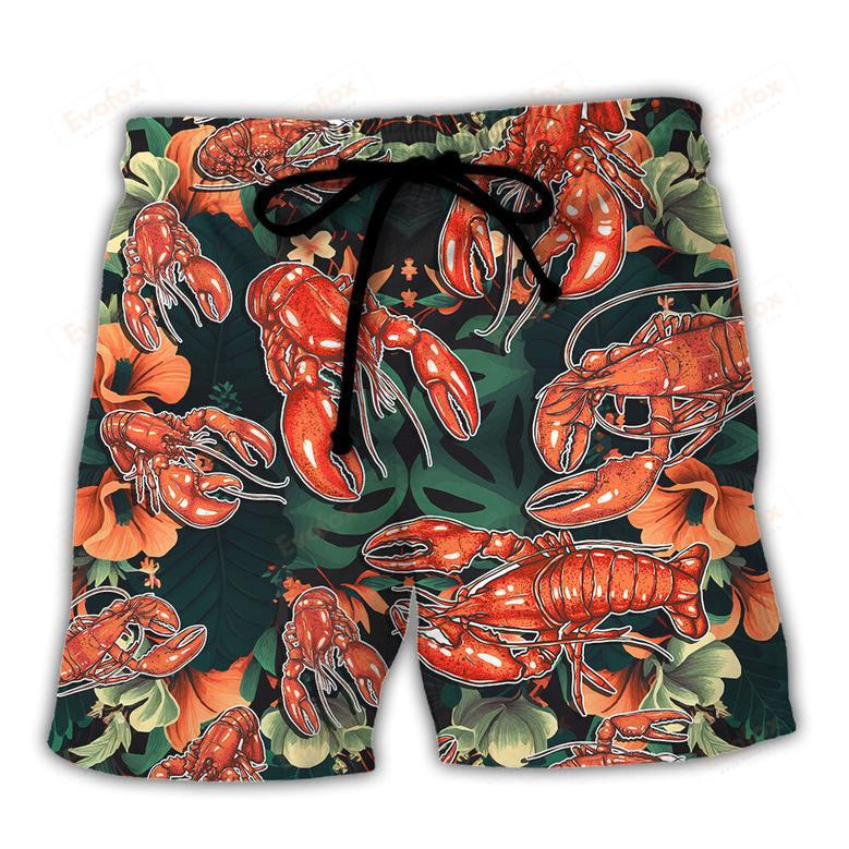 Lobster This Lobster Is So Uncooked Tropical Vibe Amazing Style Beach Short