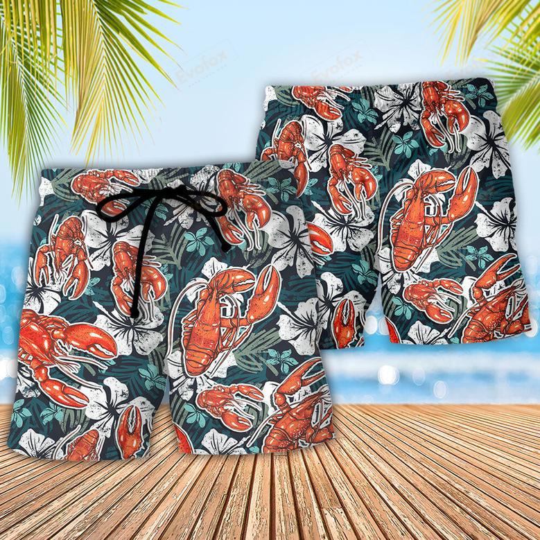 Lobster When Life Gives You Lemons Order The Lobster Tail Tropical Vibe Amazing Style Beach Short