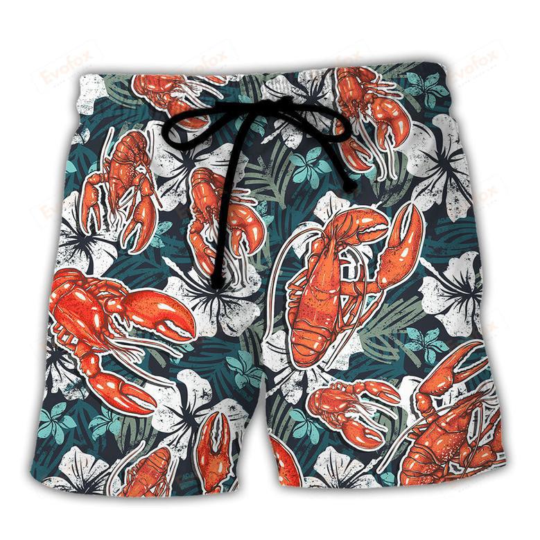 Lobster When Life Gives You Lemons Order The Lobster Tail Tropical Vibe Amazing Style Beach Short