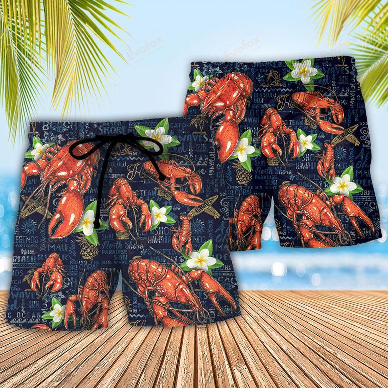 Lobstering Feed Me Lobster & Tell Me I'm Pretty Tropical Vibe Beach Short