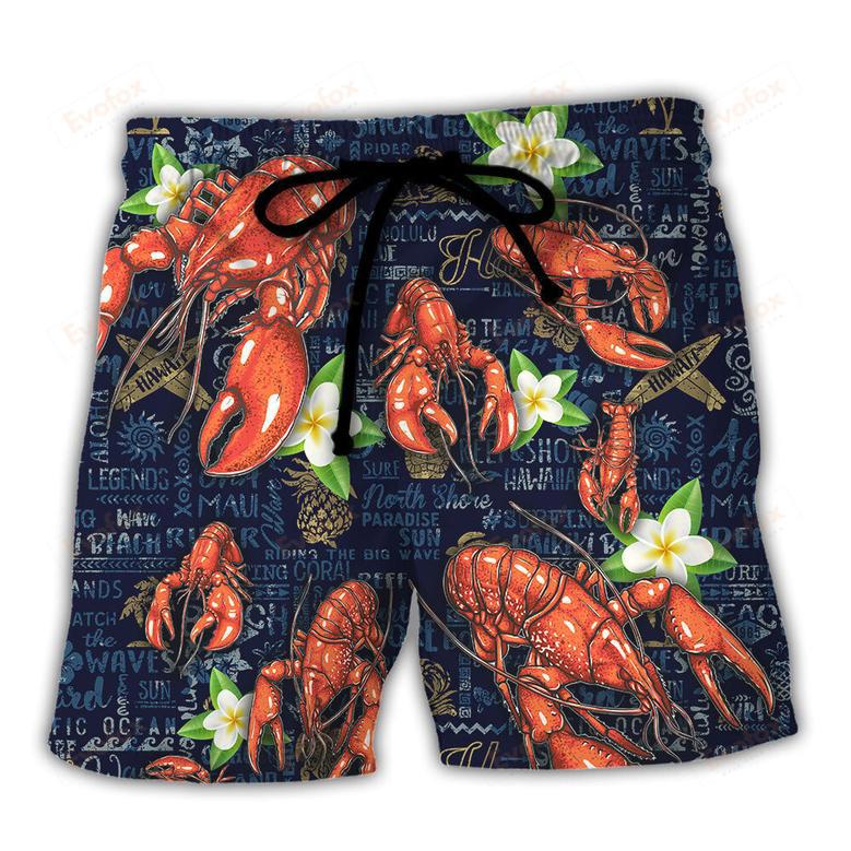 Lobstering Feed Me Lobster & Tell Me I'm Pretty Tropical Vibe Beach Short