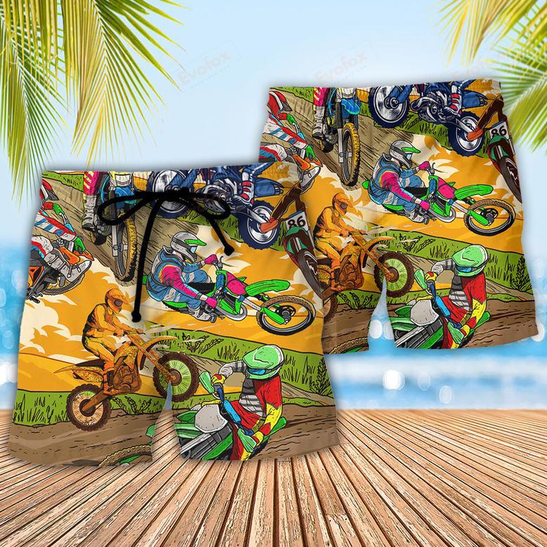 Motorcycle What Is Life Without A Little Risk I'm Cool Beach Short