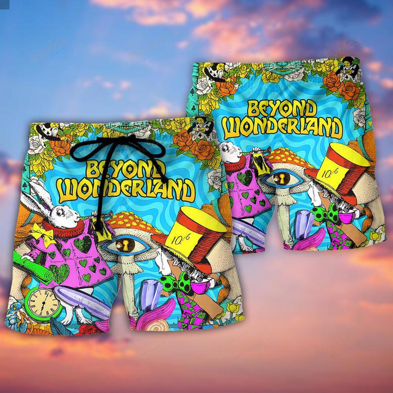 Music Event Beyond Wonderland Amazing Festival Colorful Style Beach Short