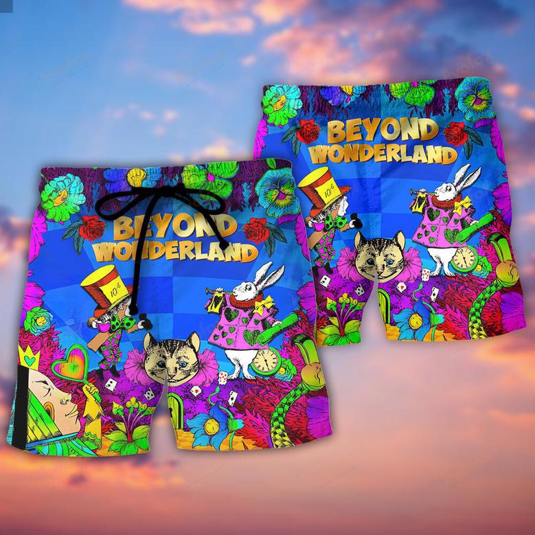 Music Event Beyond Wonderland Festival Lover Colorful Art Style Beach Short