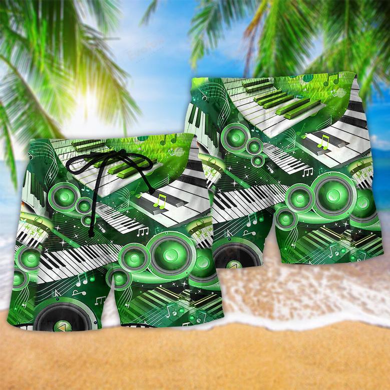 Music Love Green Style So Cool Beach Short