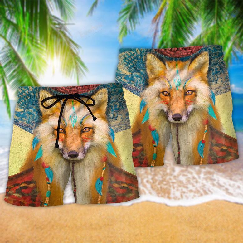 Native Fox Love Peace Beach Short