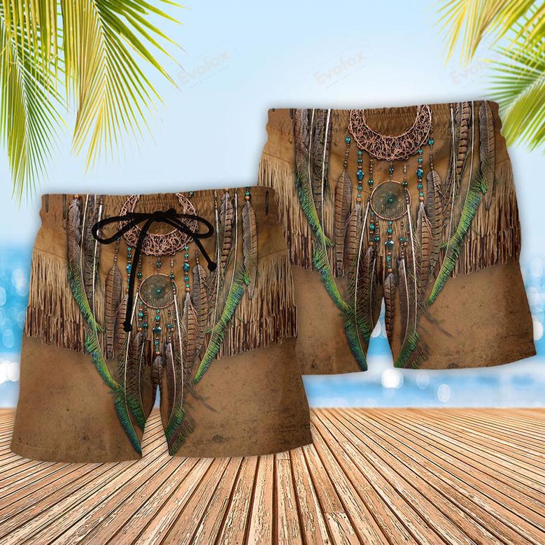 Native Style Love Peace Cool Beach Short