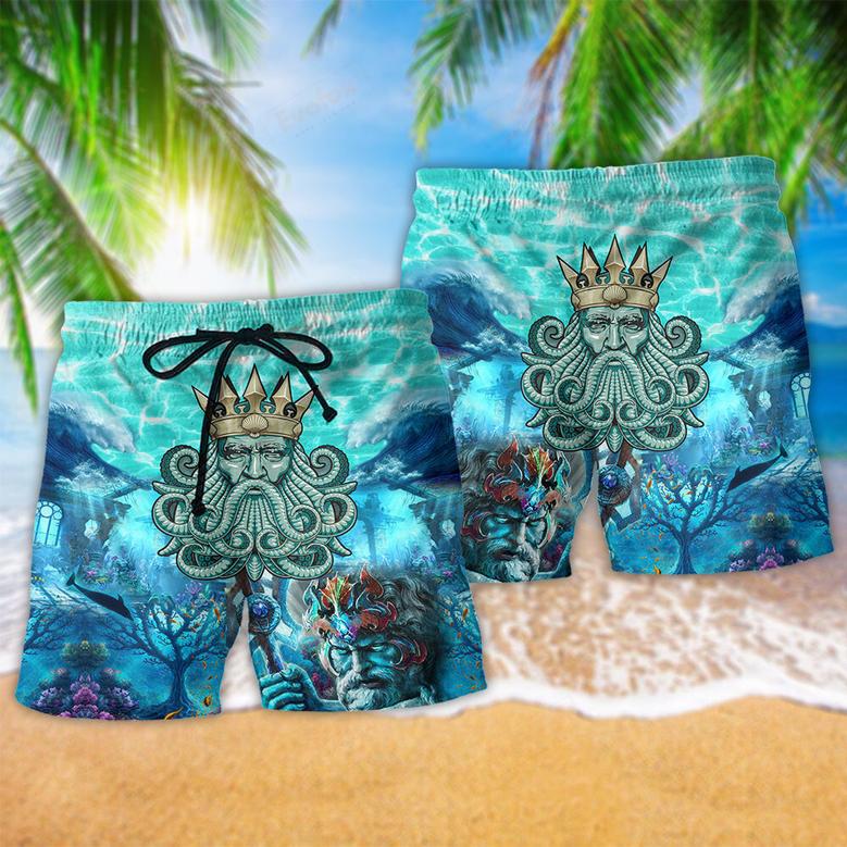 Ocean Set My Soul Blue Ocean Beach Short