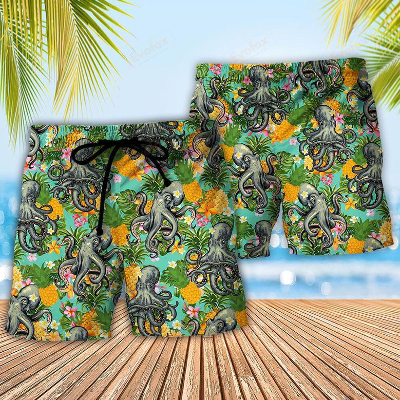 Octopus Tropical Peace Life Style Beach Short