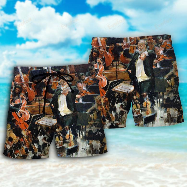 Orchestra Music Lover Lovely Music Beach Short