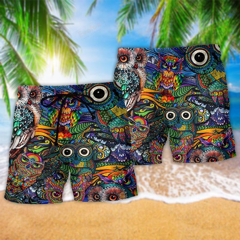 Owl Love Life Cool Style Beach Short