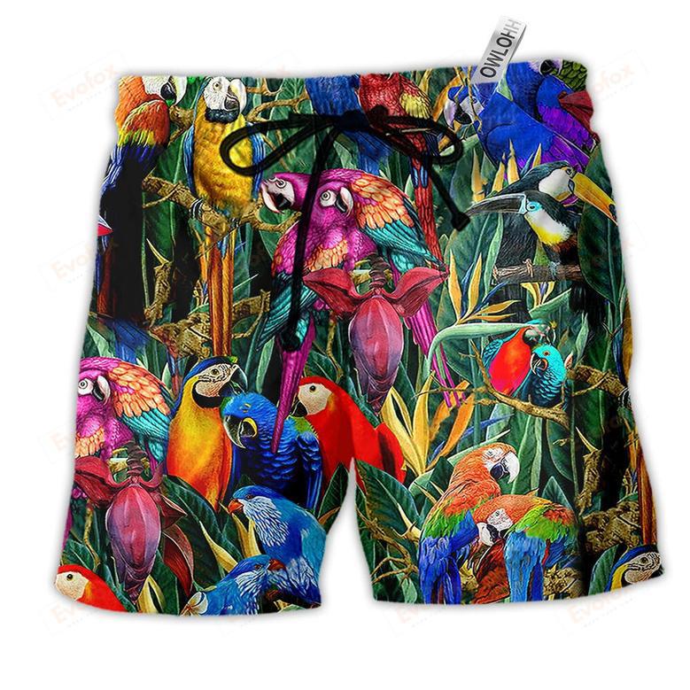 Parrot So Amazing Tropical Beach Short