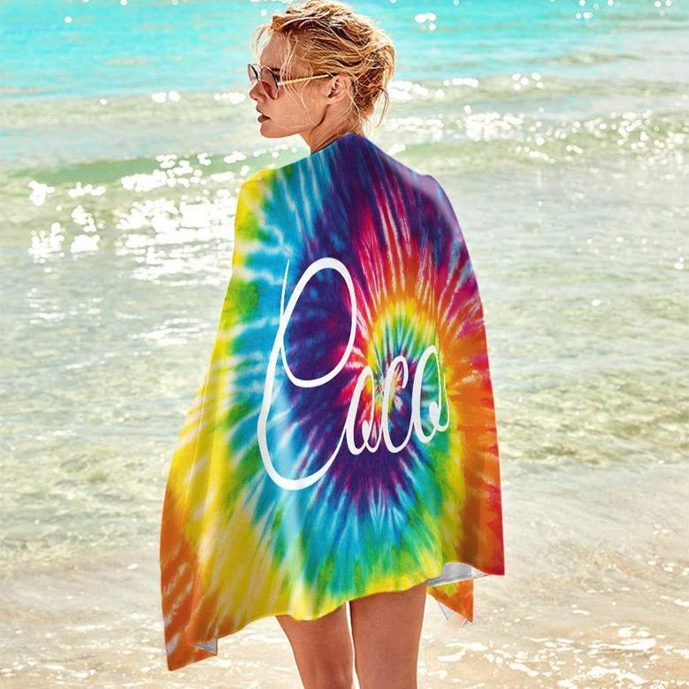 Personalized Name Gift Summer Beach Towels Unique Design Style