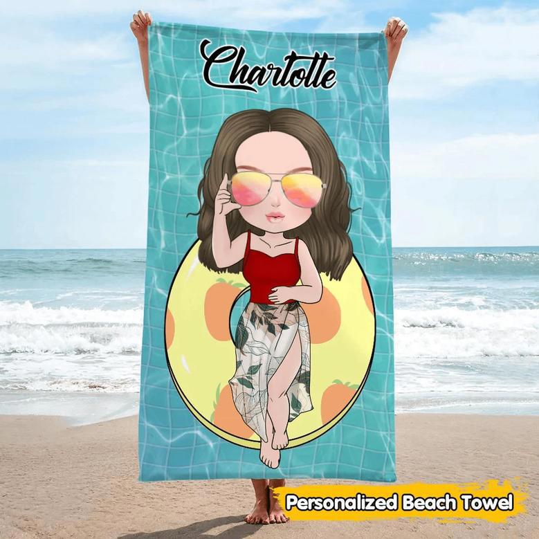 Personalized Womens Summer Pool Beach Towels Unique Bestfriend Gifts