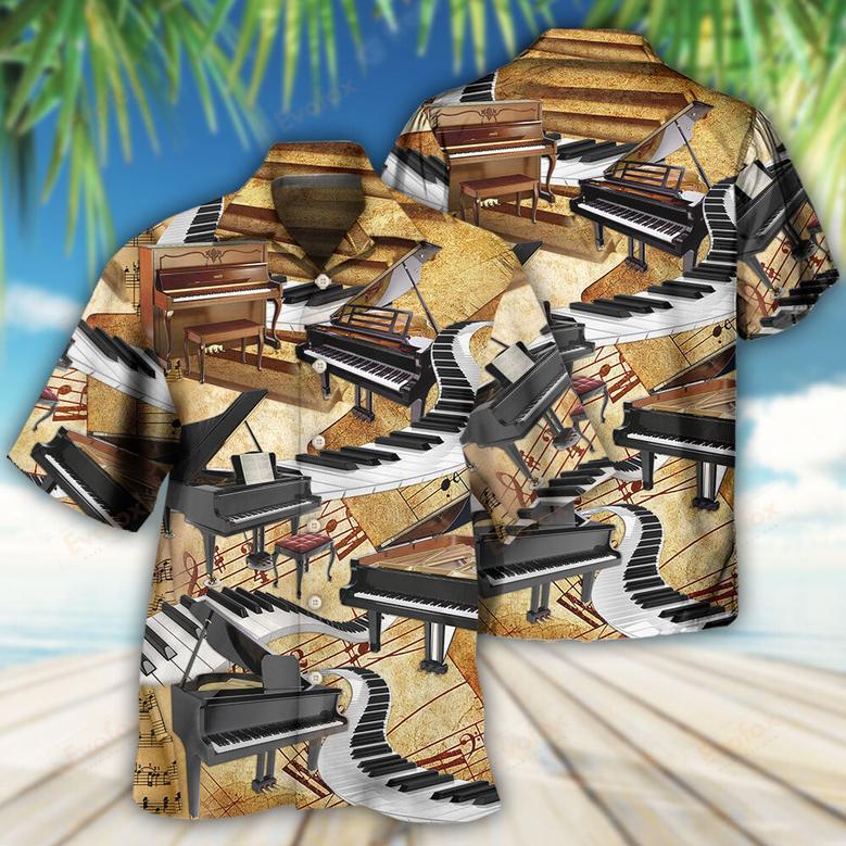 Piano Retro Art Music Lover Beach Short