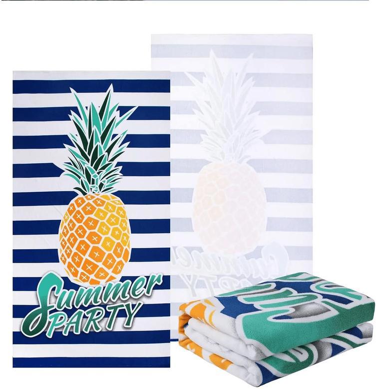 Pineapple Design Beach Towels Women Perfect Sunny Days By The Pool