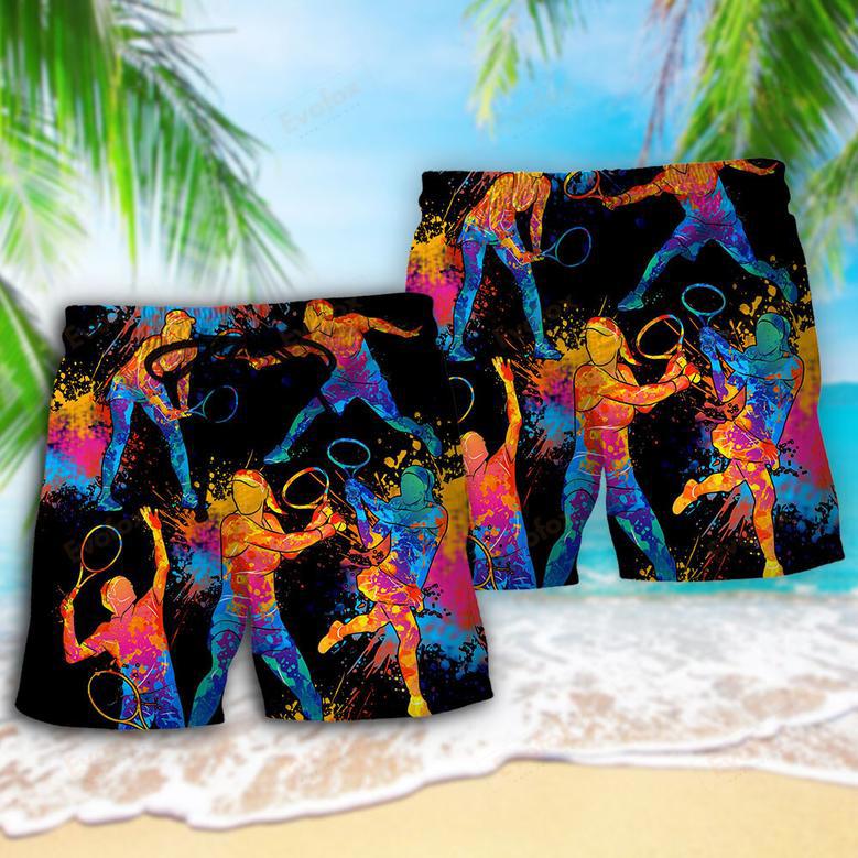 Racquetball Color Art Beach Short