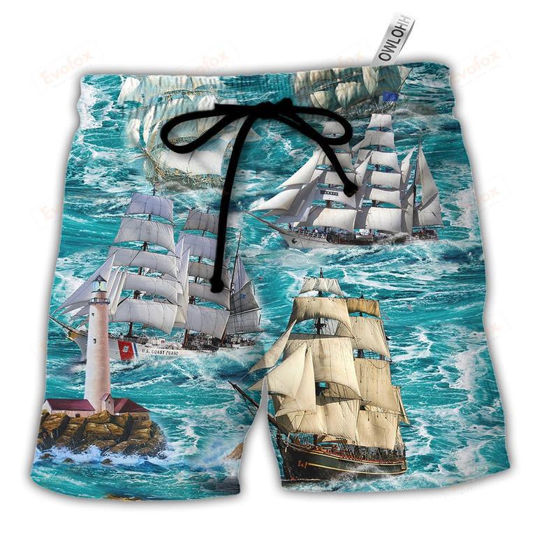 Sail Flying Cloud Under Sea Beach Short