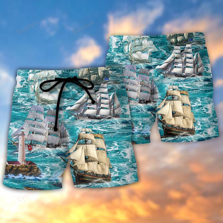 Sail Flying Cloud Under Sea Beach Short