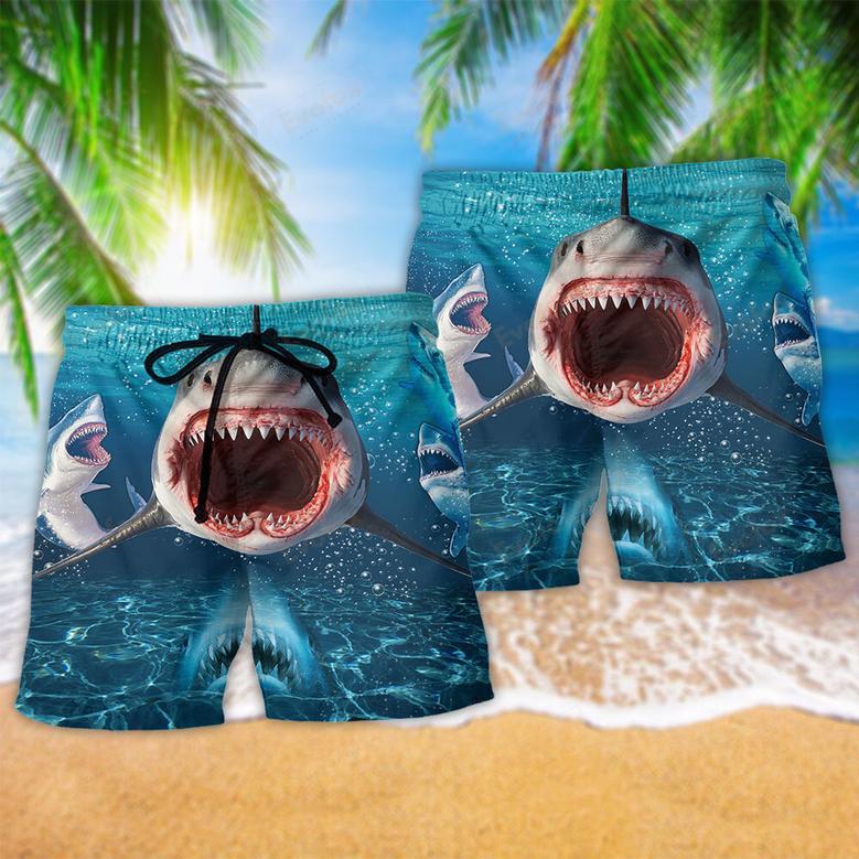 Shark Show Your Teeth Large Mouth Beach Short