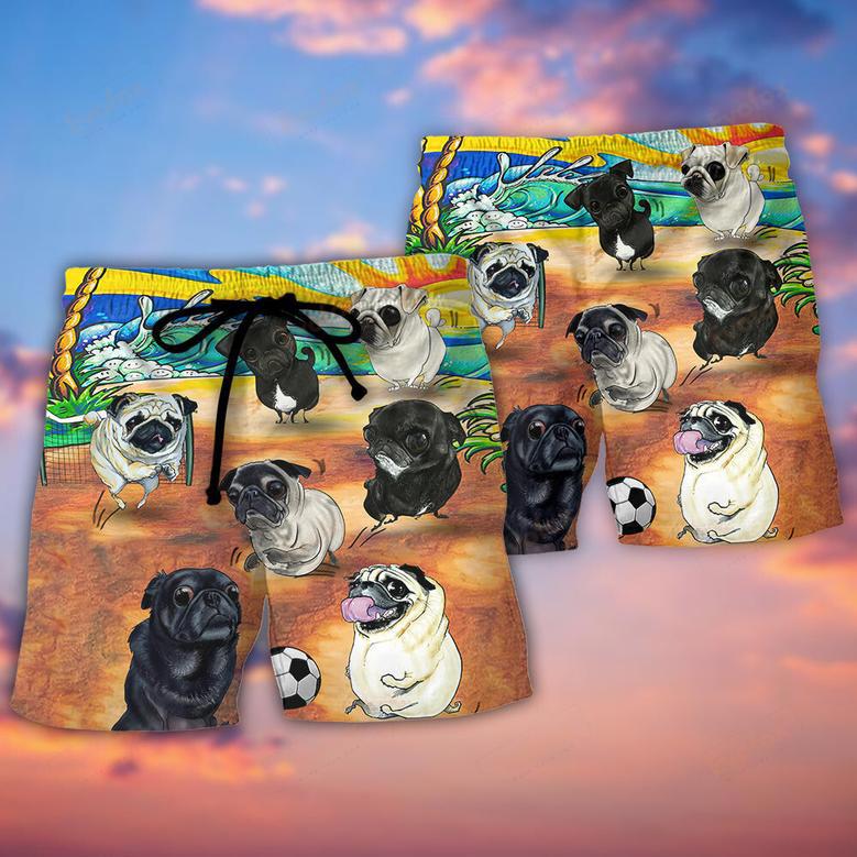 Soccer Beach Sports Pug Dog Beach Beach Short