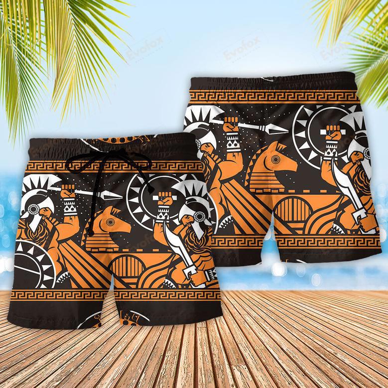 Spartan Warriors Horse Cool Style Beach Short