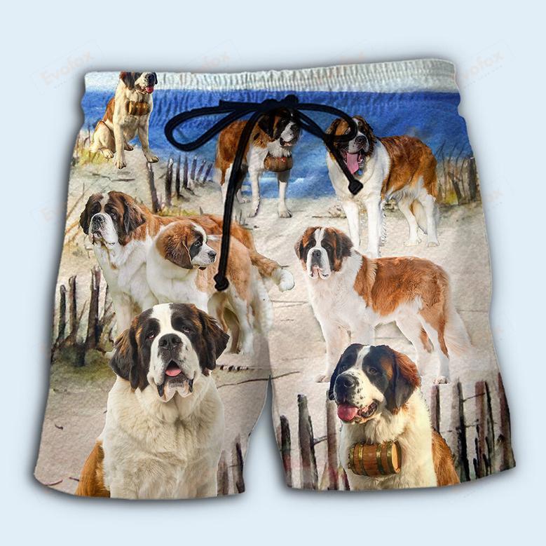 S.t Bernard Dog Beach Cool Style Beach Short