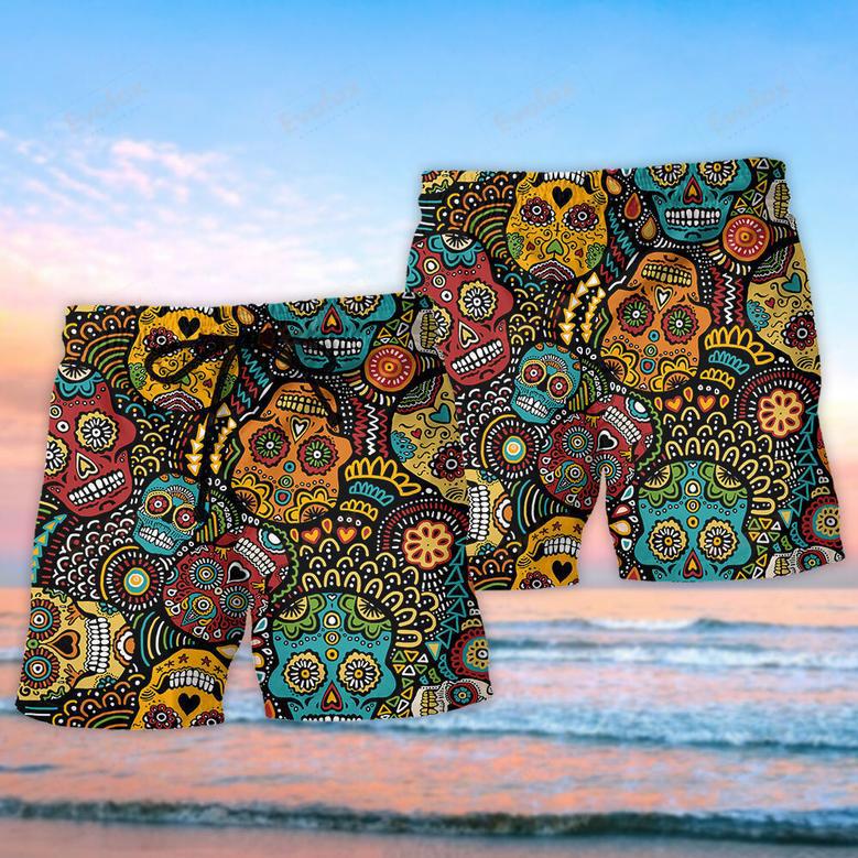 Sugar Skull Basic Mix Beach Short