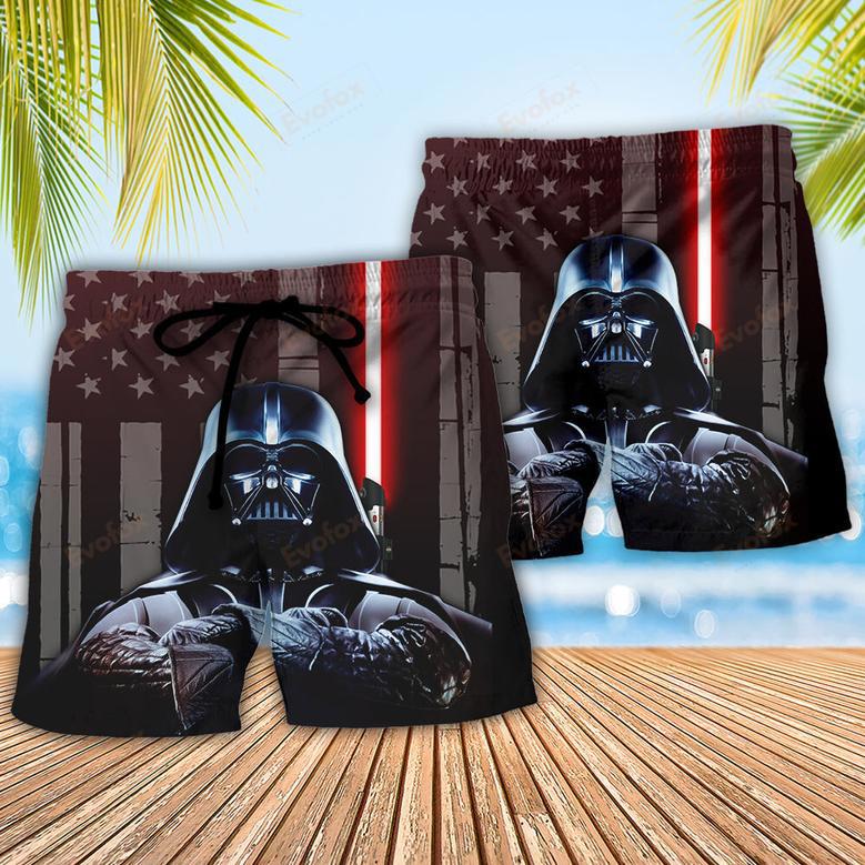 SW Darth American Flag Beach Short