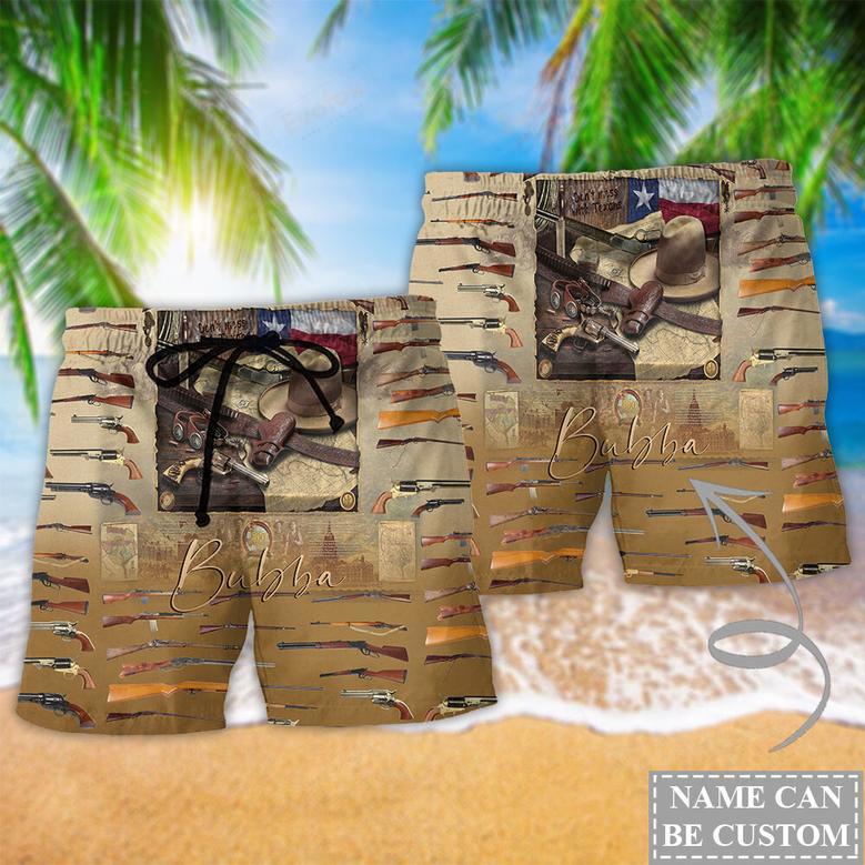 Texas Don't Mess With Texas Personalized Beach Short