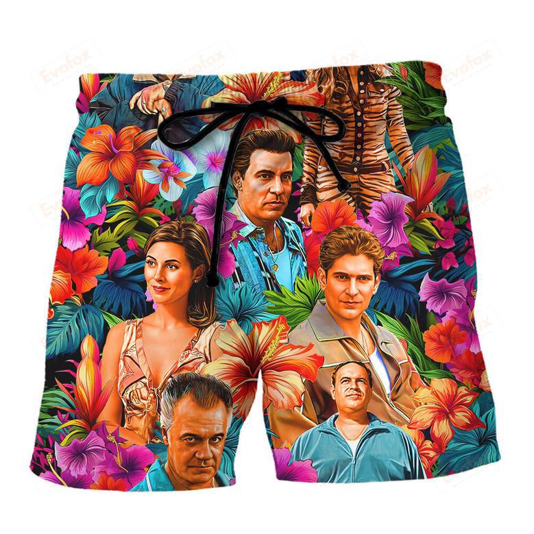 The Sopranos Synthwave Tropical Summer Special Beach Short