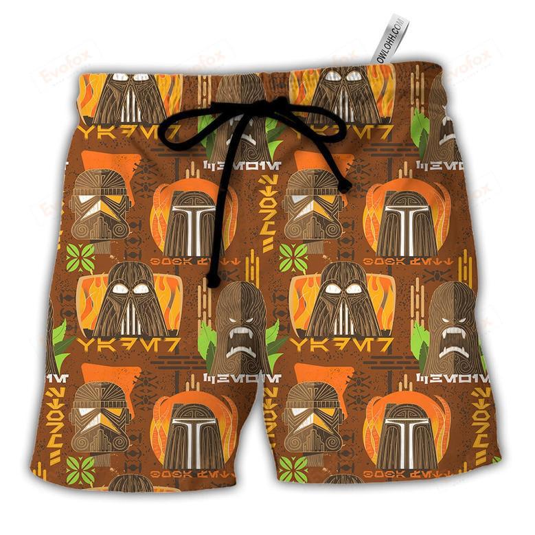 Tiki Art Funny Beach Short