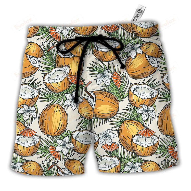 Tiki Tradition Tribal Mask And Coconut Tropical Beach Short