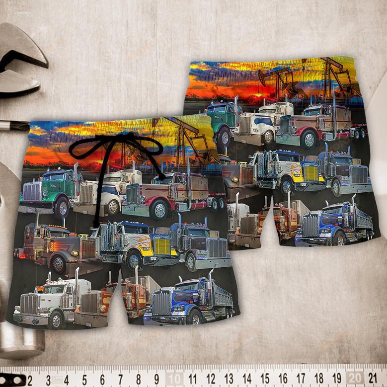 Truck Monster Classic Beautiful Sunset Beach Short