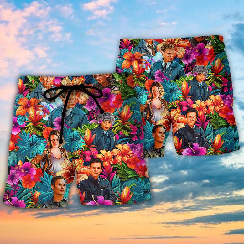 True Detective Synthwave Tropical Summer Special Beach Short