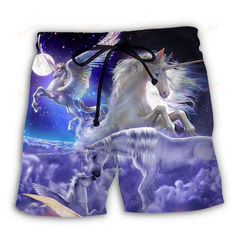 Unicorn Fantasy Art Amazing Style Beach Short