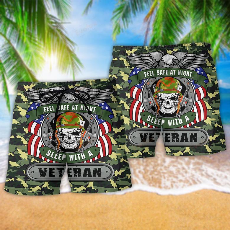 Veteran Feel Safe At Night Sleep With A Veteran Beach Short