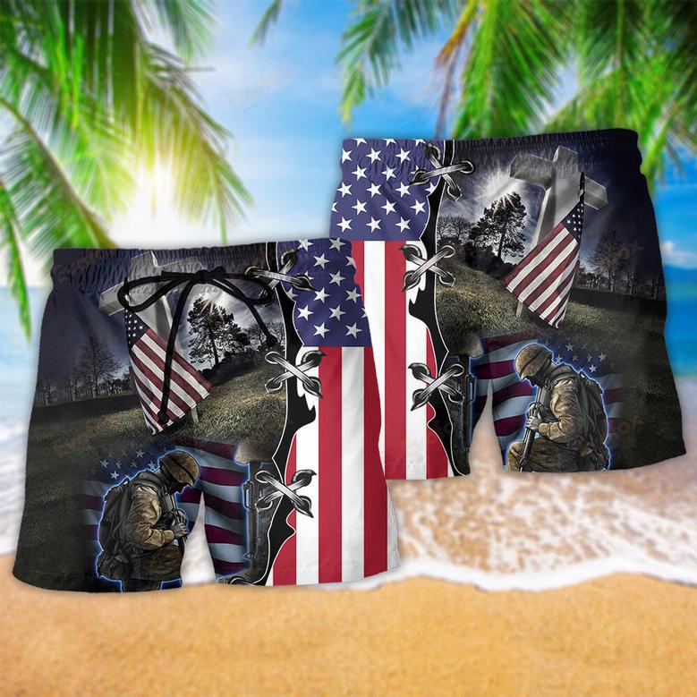 Veteran Stronger Proud About You Beach Short